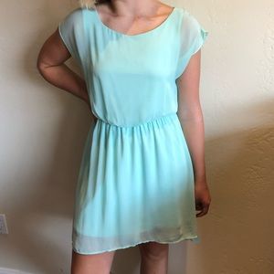 Mint Green Casual Lush Dress